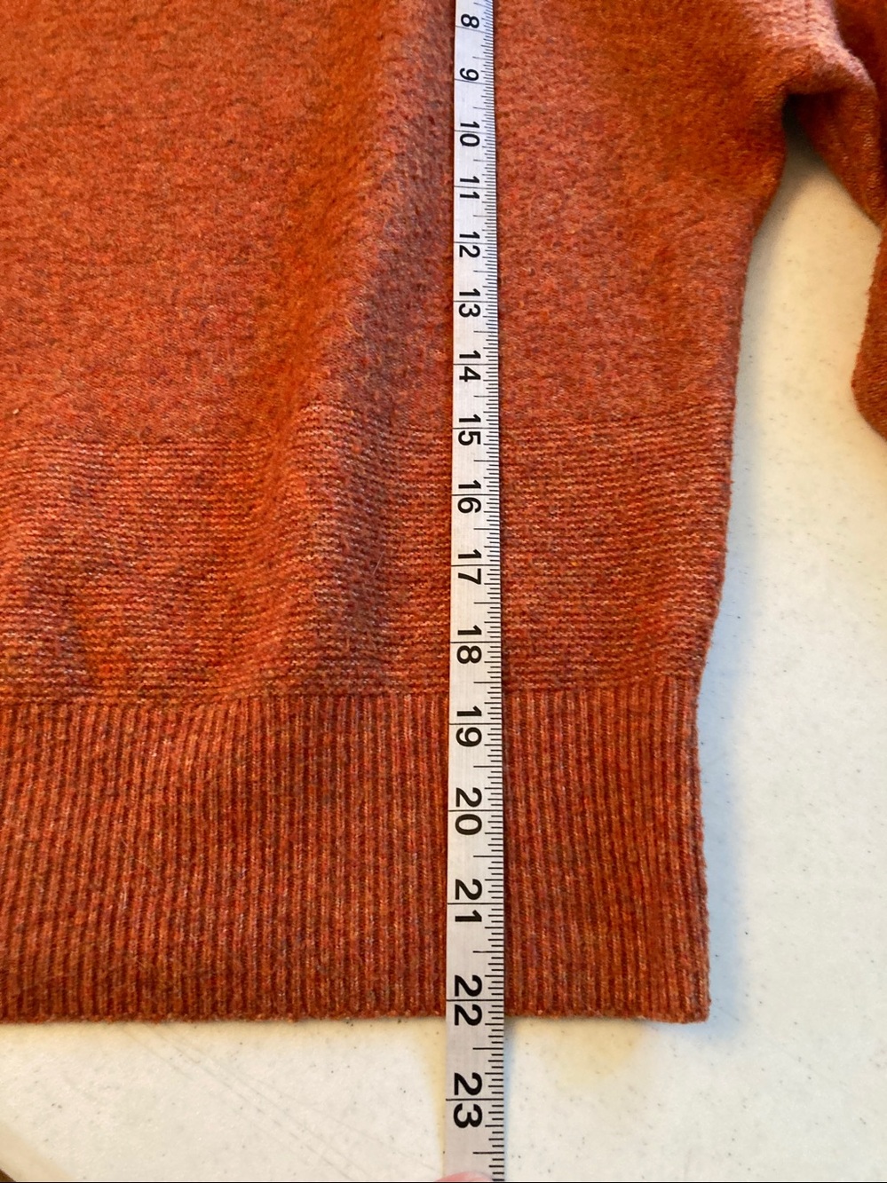 prAna Autumn Orange Crewneck Sweater - Picture 7 of 7